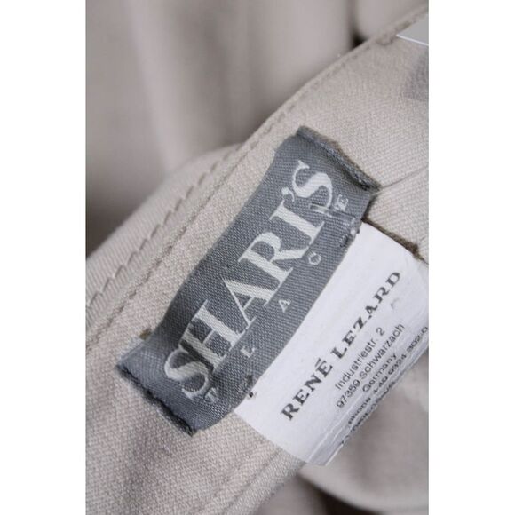 Sharis Place Women's Midrise Five Pockets Skinny Ankle Pant Beige Size 38 - Picture 6 of 6